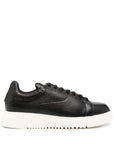 Emporio Armani Emporio Armani tumbled leather sneakers
