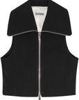 Ganni Ganni Sleeveless tank top with zip