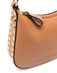 Valentino Garavani Valentino Garavani Rockstud Hobo In Pomegranate Calfskin