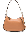 Valentino Garavani Valentino Garavani Rockstud Hobo In Pomegranate Calfskin