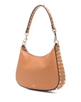 Valentino Garavani Valentino Garavani Rockstud Hobo In Pomegranate Calfskin
