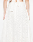Zimmermann Zimmermann Crush embroidered midi skirt