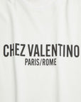 Valentino Valentino Cotton T-Shirt With Chez Valentino Print