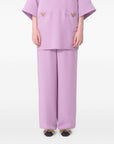 Valentino Valentino Silk Wide-Leg Trousers