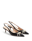 Valentino Garavani Valentino Garavani Bepointy 45mm Patent Leather and Kid Slingback Pumps