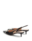 Valentino Garavani Valentino Garavani Bepointy 45mm Patent Leather and Kid Slingback Pumps