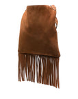 Valentino Garavani Valentino Garavani Nellcôte Suede Shoulder Bag With Fringes