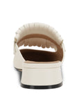 Valentino Garavani Valentino Garavani Vlogo Signature Calfskin Fringe Sabot Moccasin 25mm