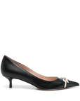 Valentino Garavani Valentino Garavani Bepointy Patent Leather and Kid Pumps 45mm