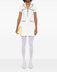 Self-Portrait Self-Portrait ribbed-knit mini dress