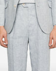 Brunello Cucinelli Brunello Cucinelli single-breasted linen suit