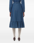 Valentino Valentino Denim Midi Skirt