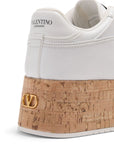 Valentino Garavani Valentino Garavani Freedots XL Sneaker in Calfskin and Cork