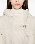 Fay Fay Linen and cotton blend parka coat