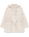 Fay Fay Linen and cotton blend parka coat