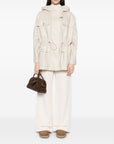 Fay Fay Linen and cotton blend parka coat