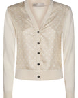 Tory Burch Tory Burch T-monogram silk cardigan