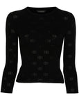 Balenciaga Balenciaga BB-pattern open-knit jumper