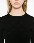 Balenciaga Balenciaga BB-pattern open-knit jumper