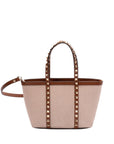 Valentino Garavani Valentino Garavani Rockstud canvas mini tote bag