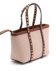 Valentino Garavani Valentino Garavani Rockstud canvas mini tote bag