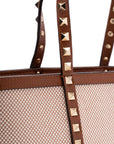 Valentino Garavani Valentino Garavani Rockstud canvas mini tote bag