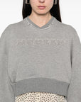Alexander McQueen Alexander McQueen Crop sweatshirt with logo