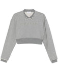 Alexander McQueen Alexander McQueen Crop sweatshirt with logo