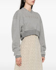 Alexander McQueen Alexander McQueen Crop sweatshirt with logo
