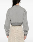 Alexander McQueen Alexander McQueen Crop sweatshirt with logo
