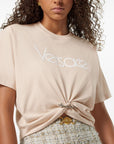 Versace Versace 1978 Re-Edition Logo Safety Pin Short T-Shirt
