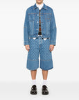 Marine Serre Marine Serre crescent moon-print denim jacket