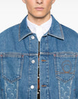 Marine Serre Marine Serre crescent moon-print denim jacket