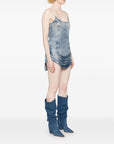 Diesel Diesel Tencel denim mini dress with fringes