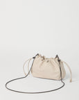 Brunello Cucinelli Brunello Cucinelli Bucket Mellow mini bag in Soft leather with Precious Chain