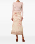 Zimmermann Zimmermann Illuminate Pencil Midi Skirt