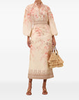 Zimmermann Zimmermann Illuminate Pencil Midi Skirt