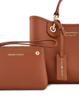 Emporio Armani Emporio Armani Small MyEA shopper bag with deer print