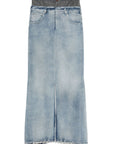 Maison Margiela Maison Margiela Maxi denim cotton skirt