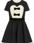 Valentino Valentino crepe couture short dress with bows