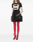 Valentino Valentino crepe couture short dress with bows