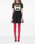 Valentino Valentino crepe couture short dress with bows