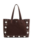 Valentino Garavani Valentino Garavani Medium Nellcôte Suede Shopping Bag
