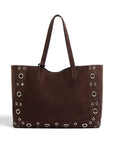 Valentino Garavani Valentino Garavani Medium Nellcôte Suede Shopping Bag
