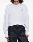 Off White Off White logo-print cropped sweatshirt