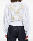 Off White Off White logo-print cropped sweatshirt