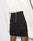 Balmain Balmain high-rise tweed miniskirt