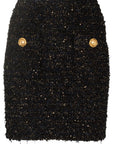 Balmain Balmain high-rise tweed miniskirt
