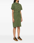 Woolrich Woolrich belted waist shirt dress