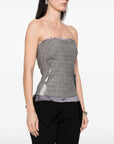 Ottolinger Ottolinger plaid check corset